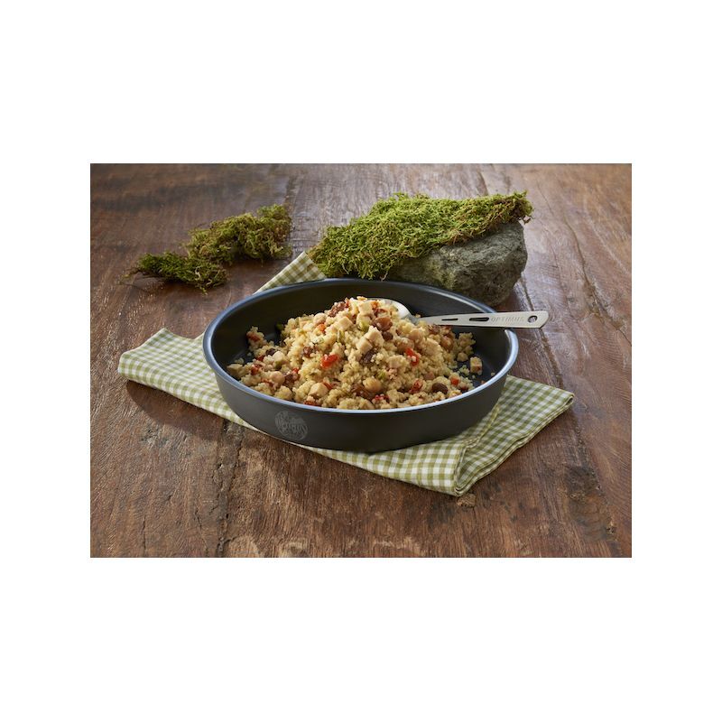 Couscous au poulet et aux légumes - Plat de viande