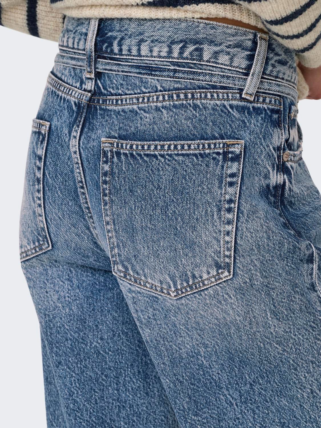 ONLGIANNA Mittlere Taille Ballon Schnitt Jeans Light Blue Denim