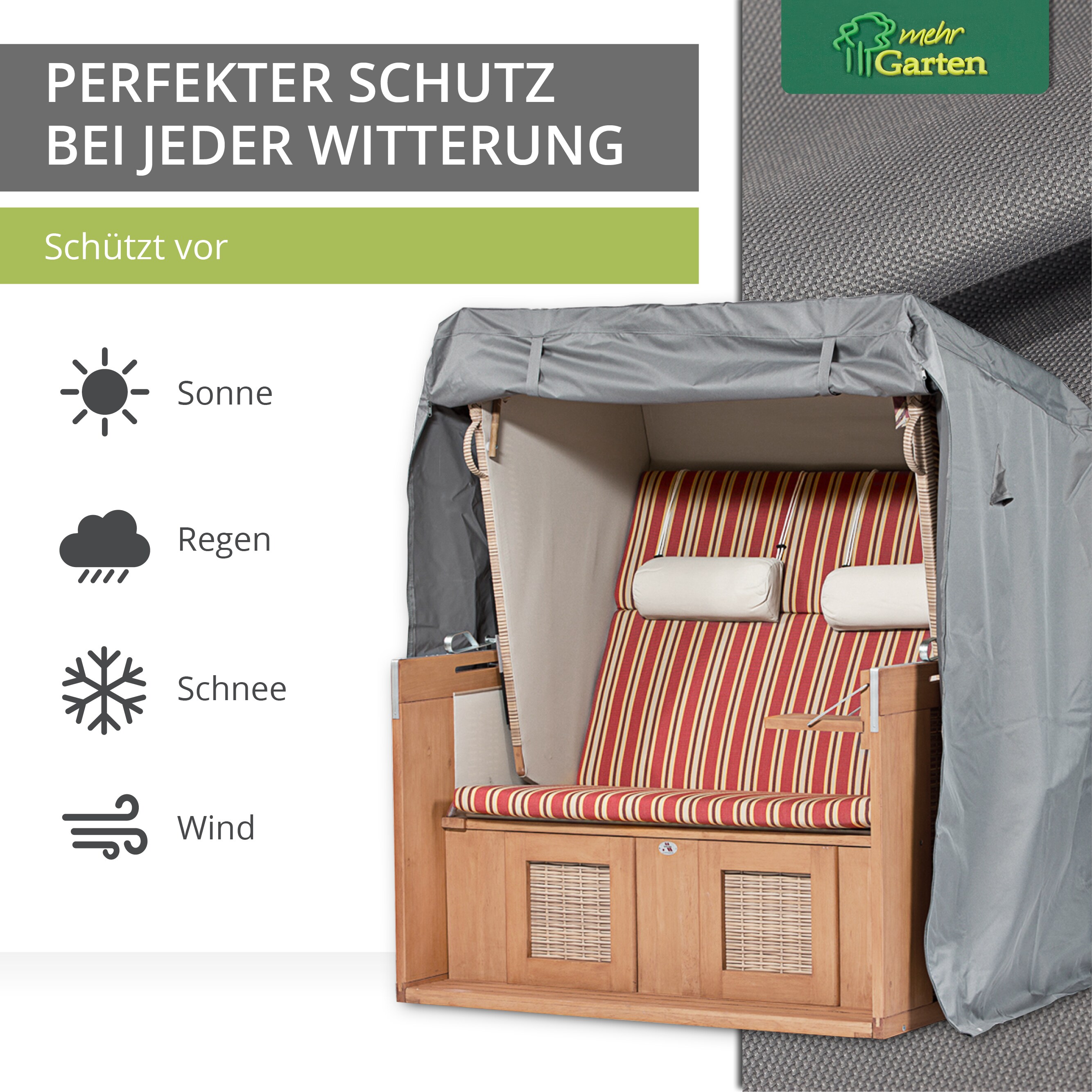 Premium Strandkorbhülle