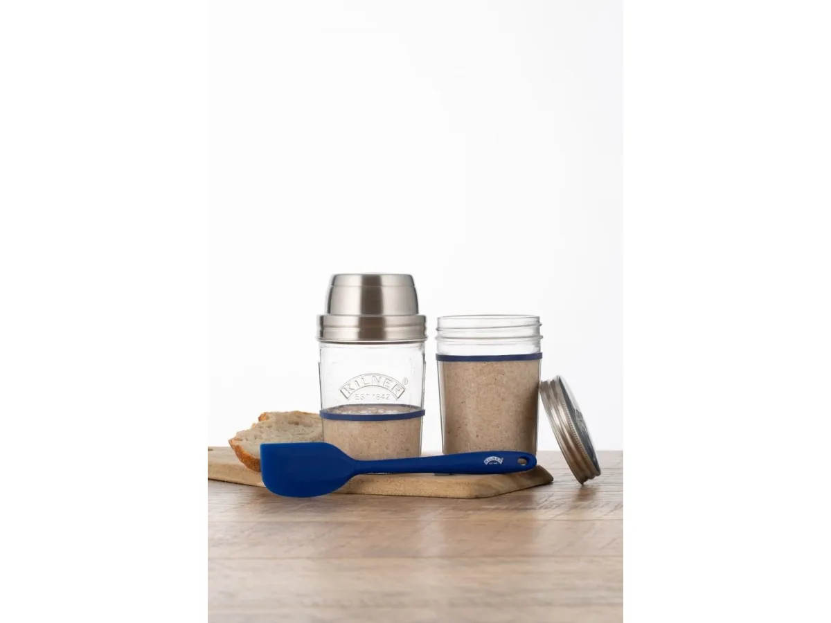Surdej starter Kilner® - 2x0,35 l - Glas - Silikone - RF - klar