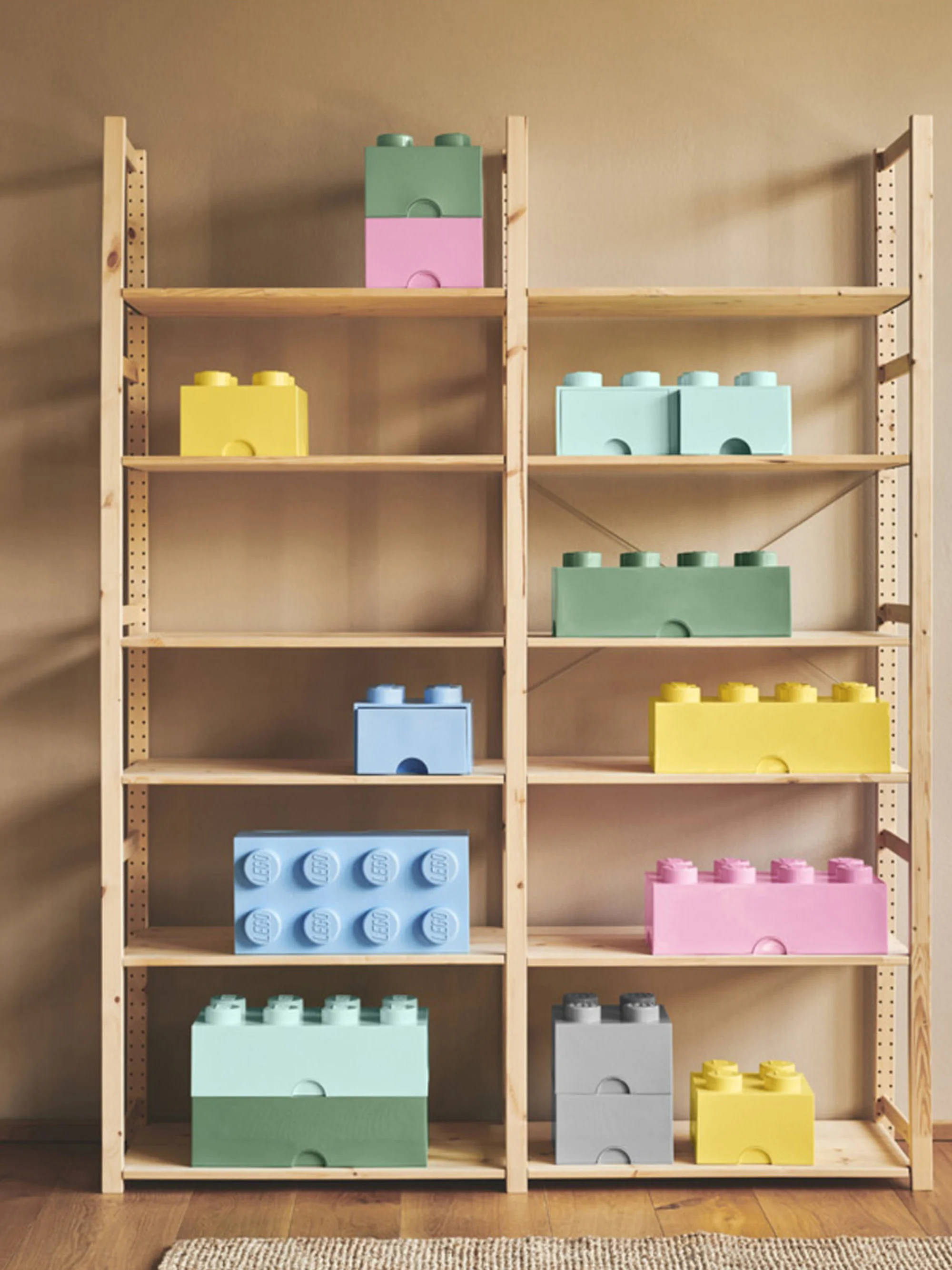 LEGO® opbergdoos Brick met 8 knoppen
