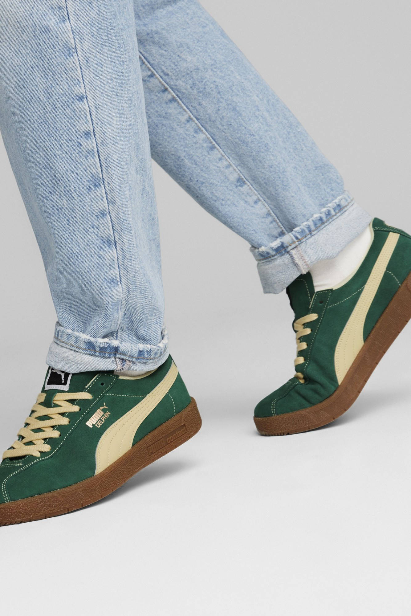 Puma Delphin  sneakers groen/lichtgeel