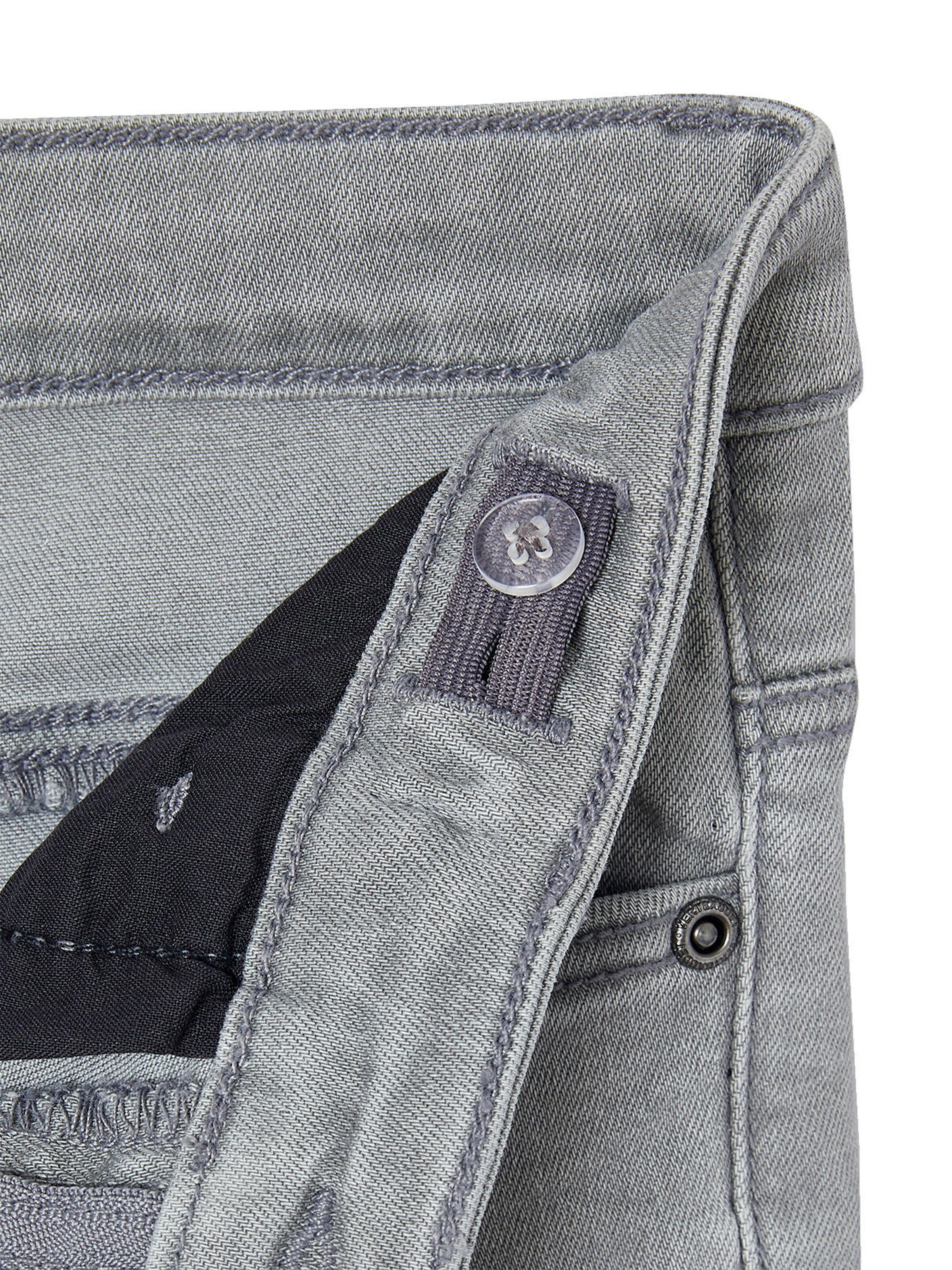 Vertbaudet Jungen Slim-Fit-Jeans WATERLESS, Hüftweite COMFORT, Bundweite verstellbar grauer denim