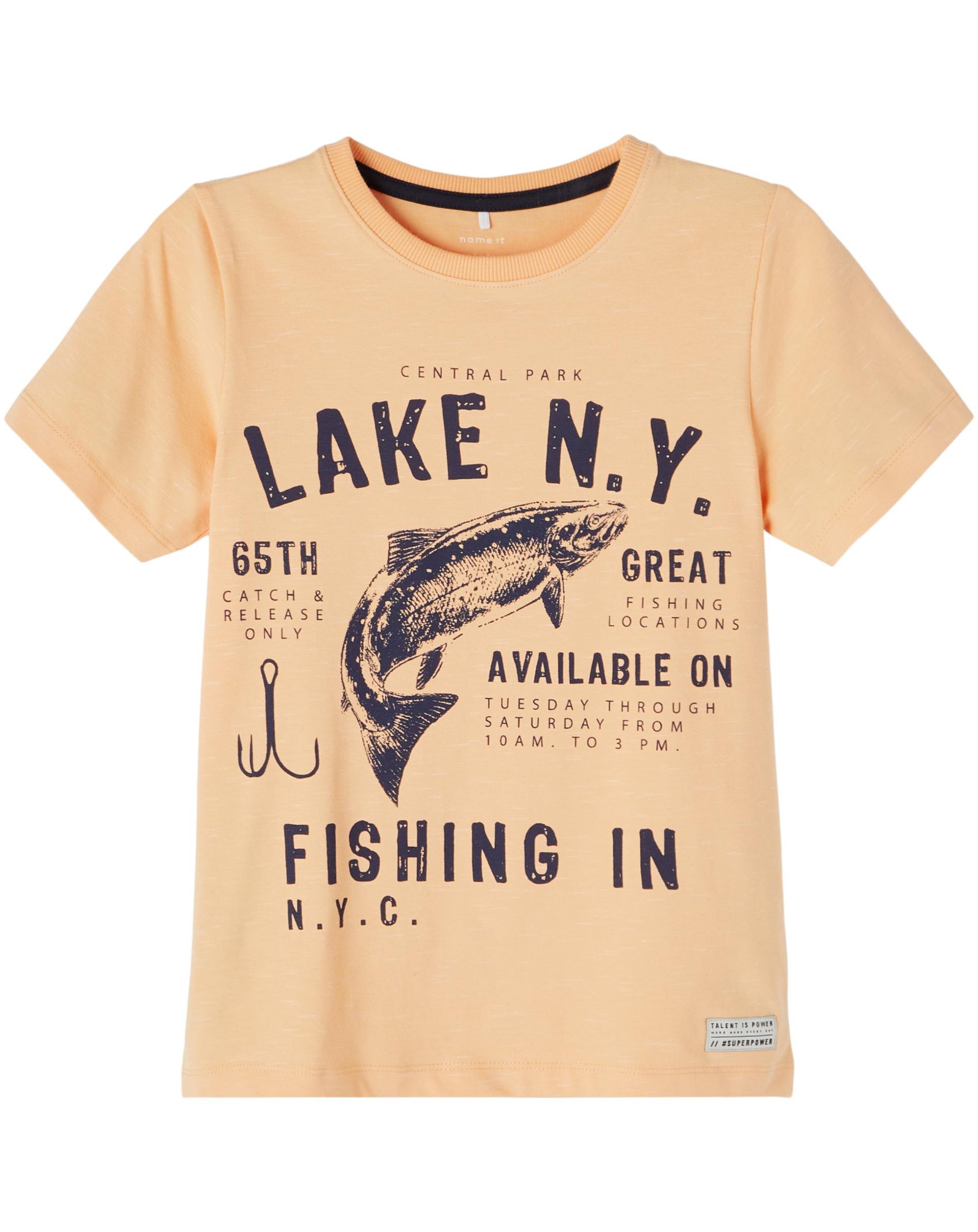 T-Shirt NKMFER in salmon buff