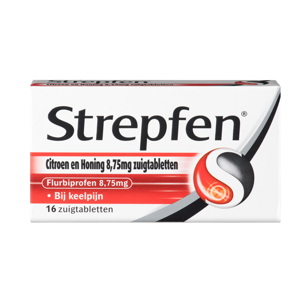 Strepfen Zuigtabletten Citroen & Honing16 tabletten