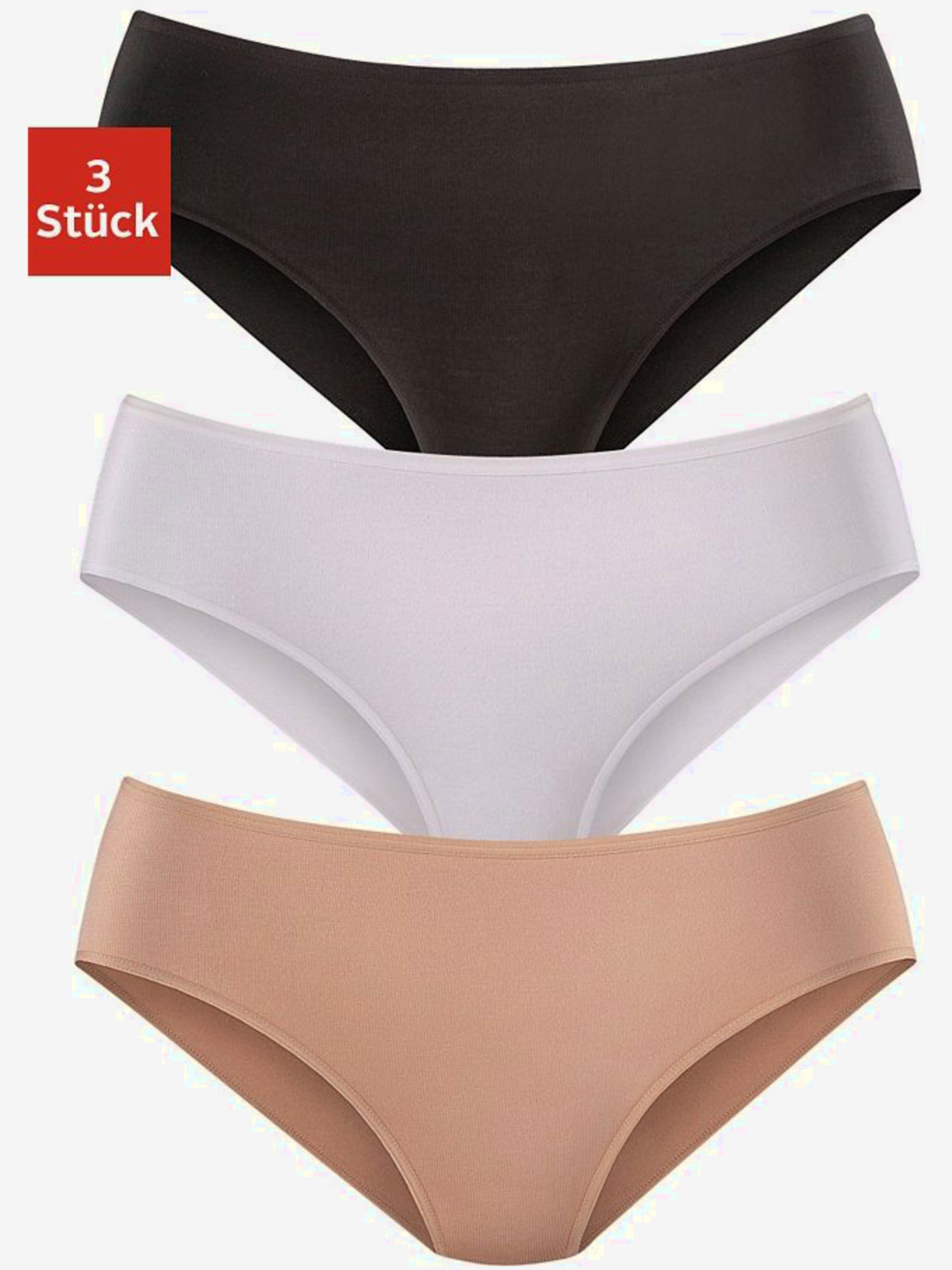 Slips jazz lot de 3 panties lascana
