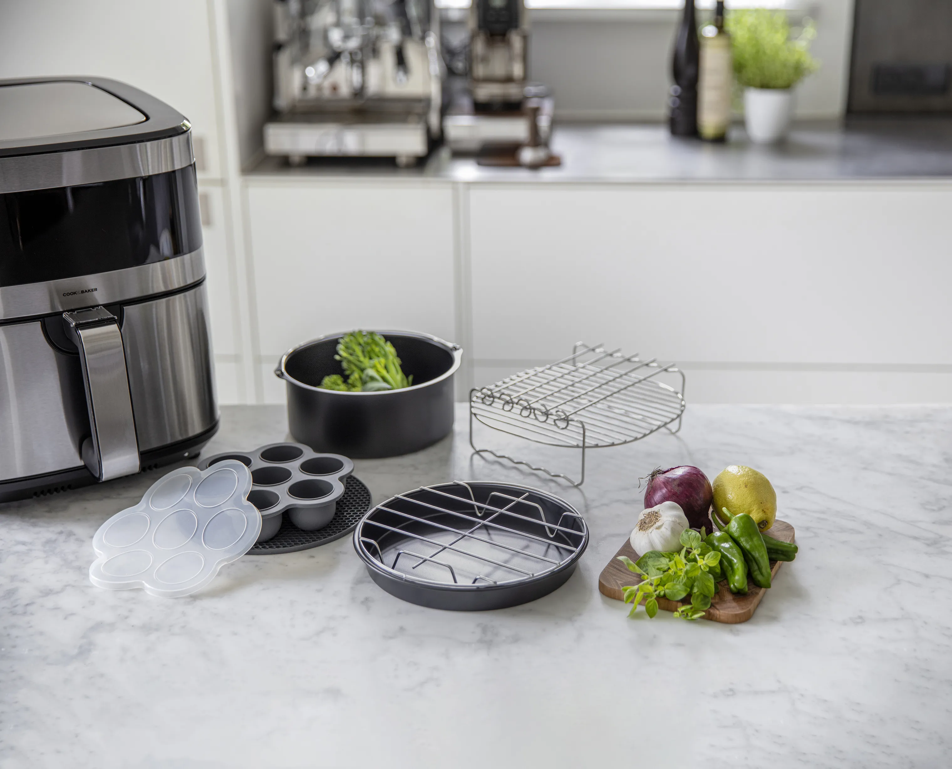 Cook & Baker Tilbehørssæt til Airfryer - 6 dele