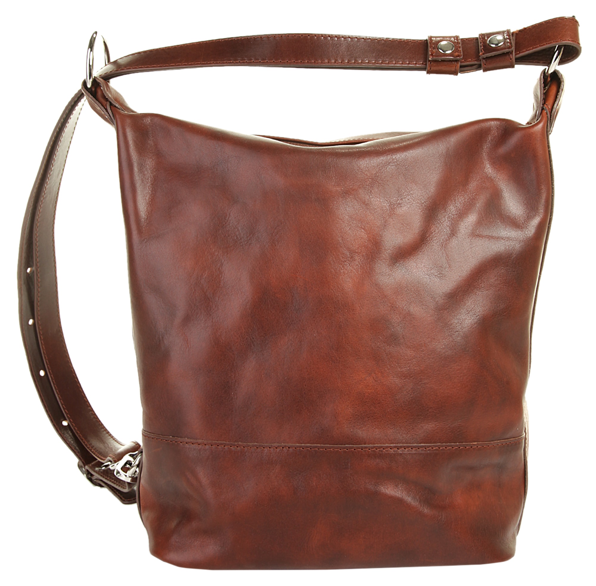 Piké Cityrucksack echt Leder, Made in Italy