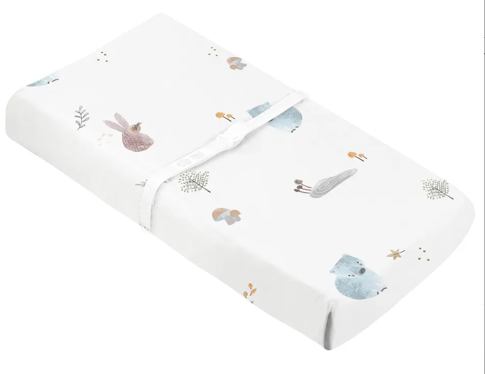Kushies Couvre à Langer Percale - Forêt