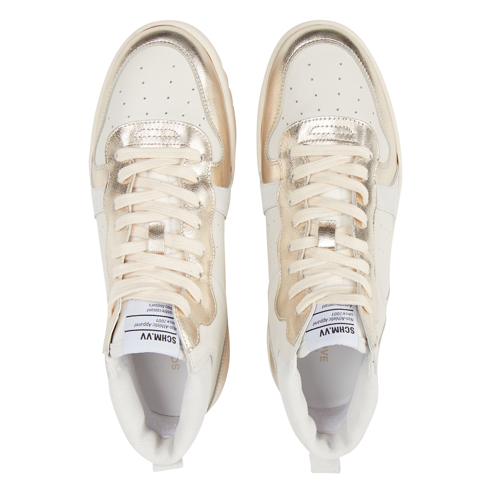 WINSTON - Baskets montantes en cuir | Beige