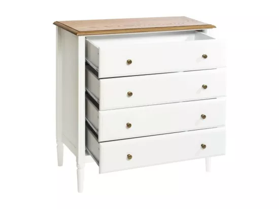 Commode 4 Tiroirs en Bois 