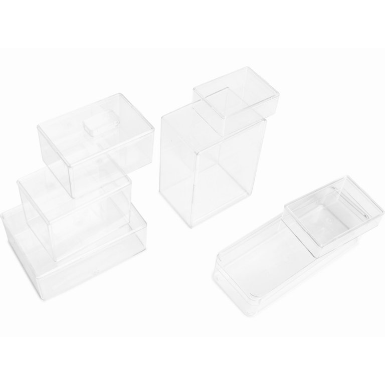 Kunststoffdosen transparent, rechteckig