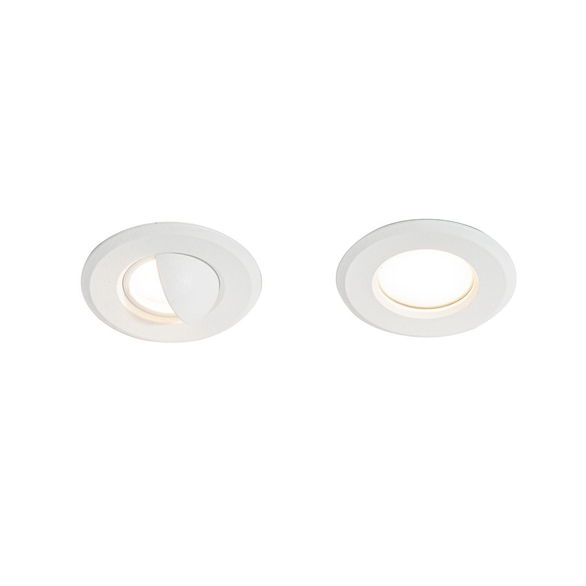 Set van 5 moderne grondspots wit incl. LED IP67 - Linsey