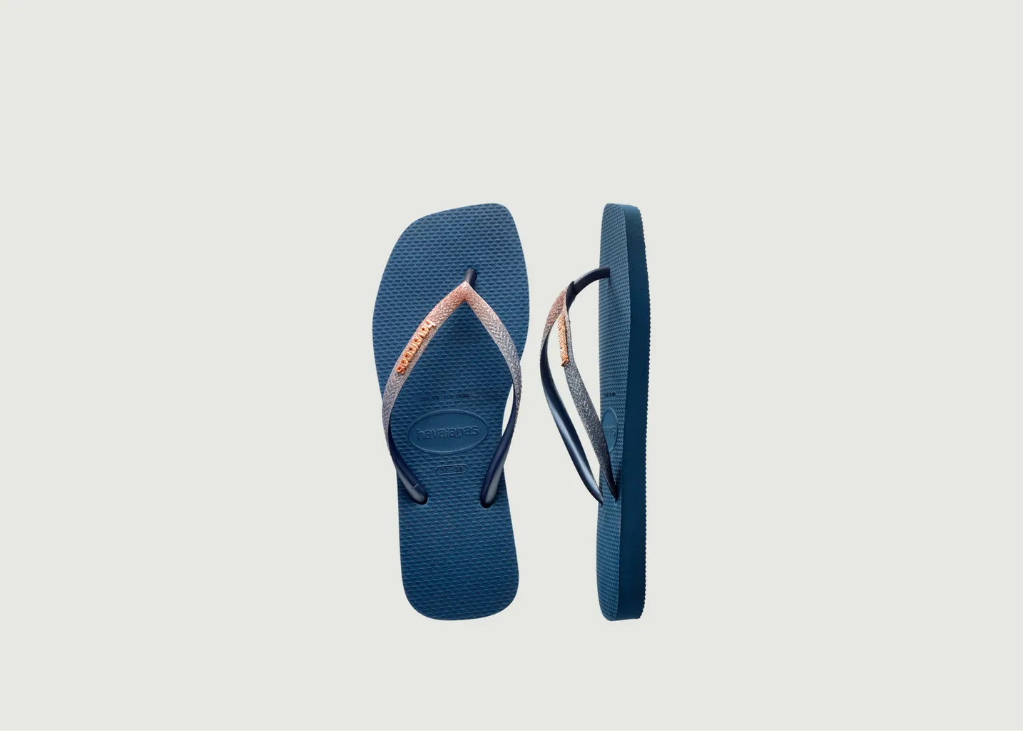 Tongs avec lanière pailletée Square Glitter havaianas