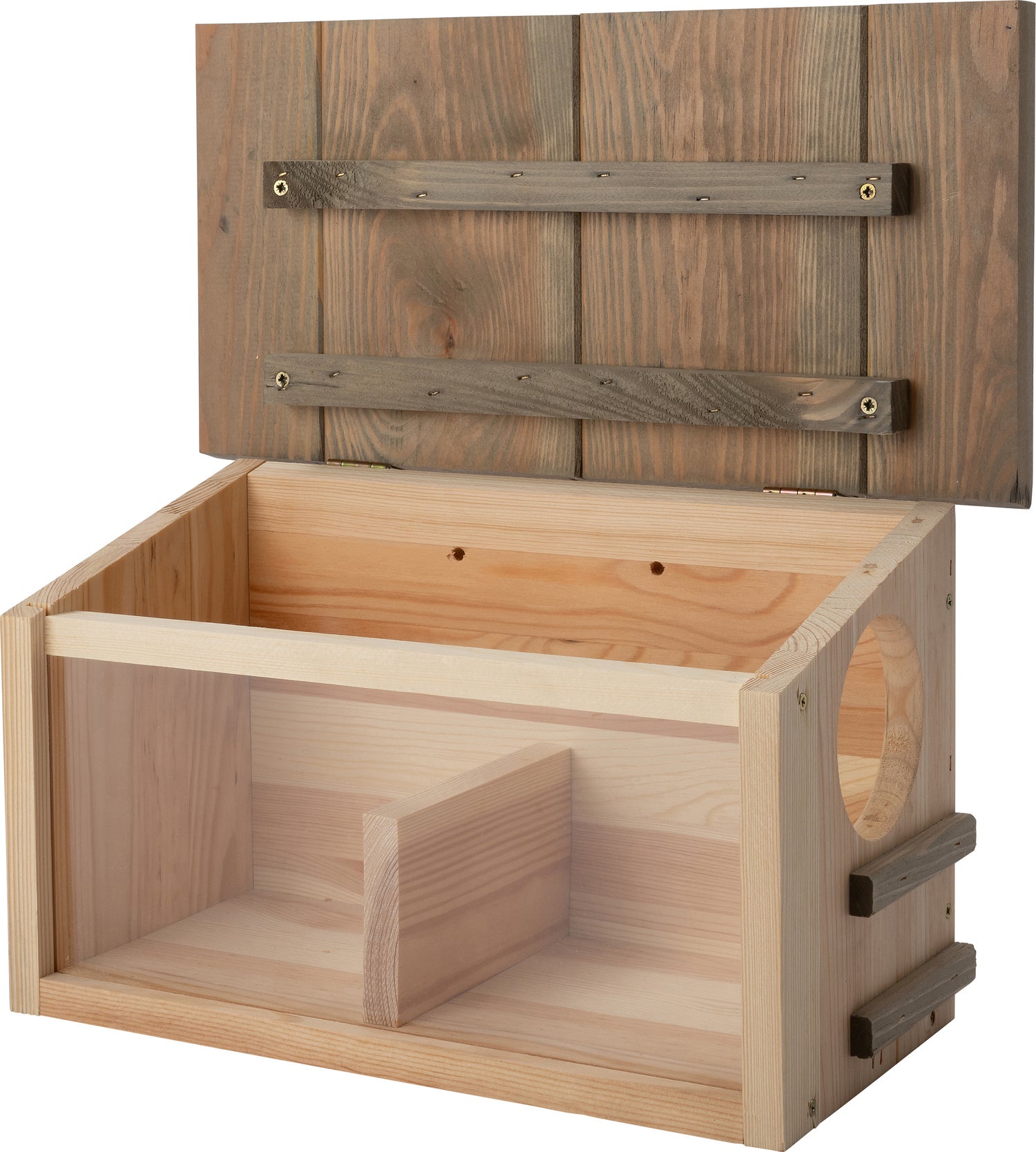 Intratuin eekhoorn voederhuis naturel 38 x 19 x 22 cm