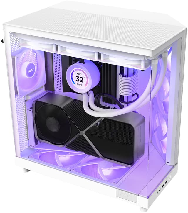 NZXT H6 Flow RGB 2024 PC-kabinet (hvid)