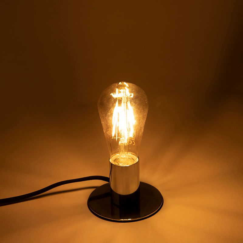 Set van 3 E27 LED lampen ST64 goud met schemersensor 4W 400 lm 2200K