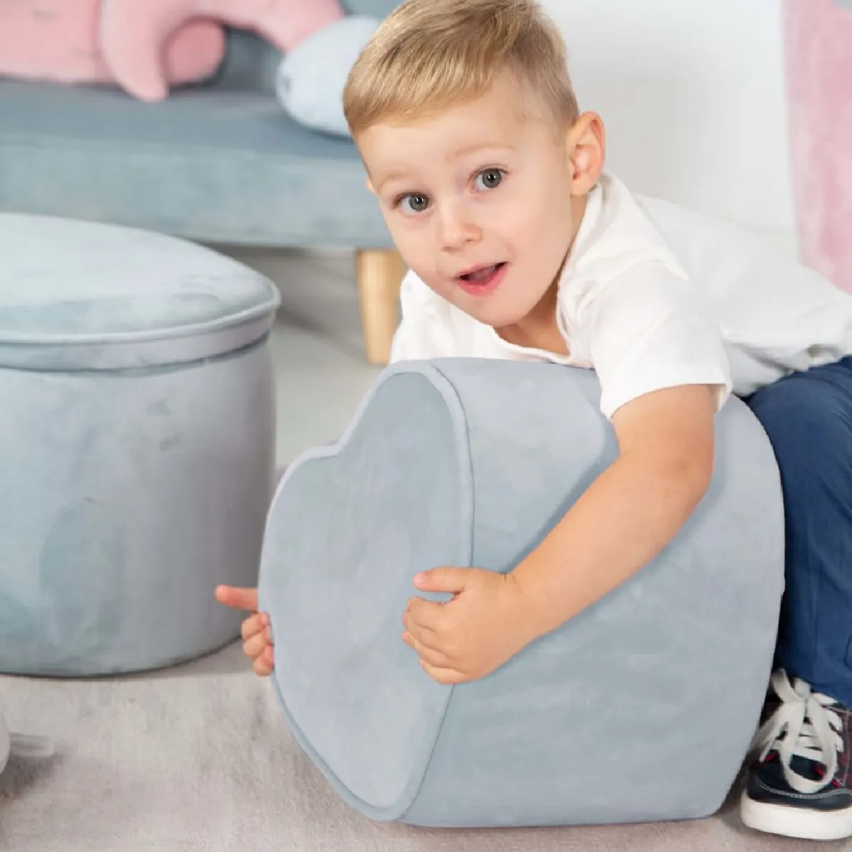 Roba Pouf Enfant - Bleu Ciel