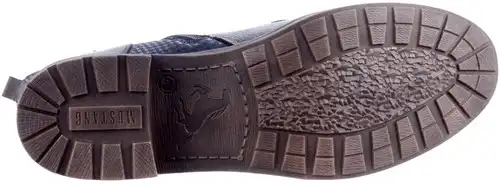 Mustang blauw 15M0062001 - maat 43 veterboot blauw - maat 43 Calandschoen