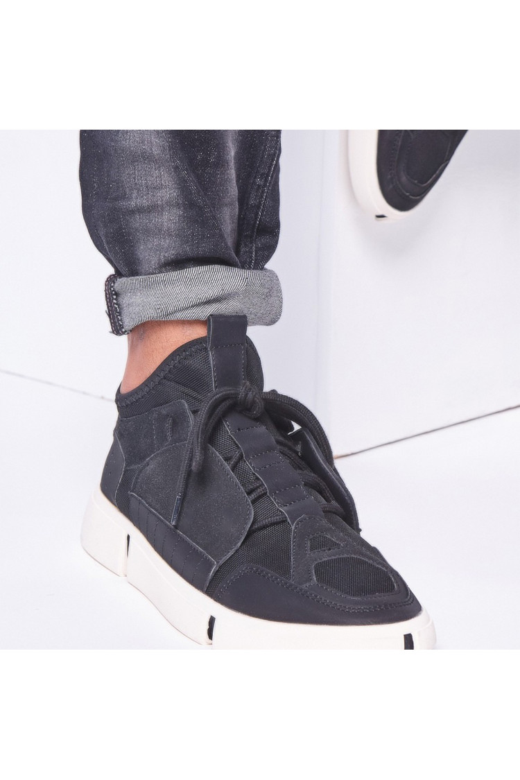 Baskets type chaussette noires