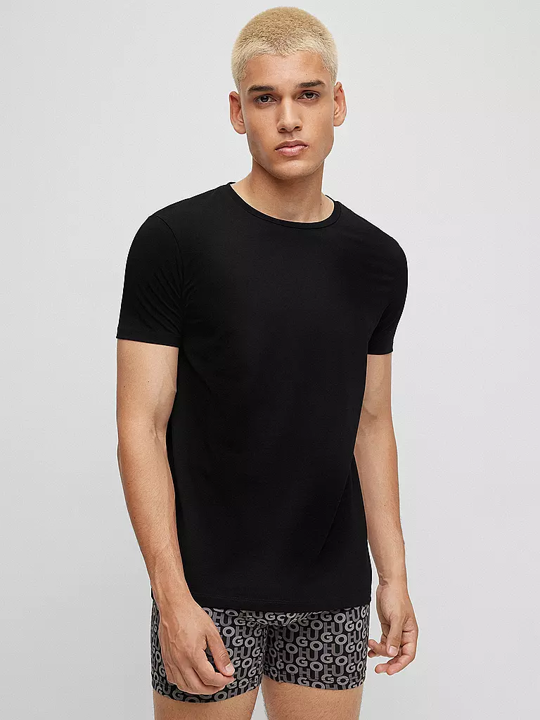 HUGO T-Shirt  2-er Pkg. schwarz