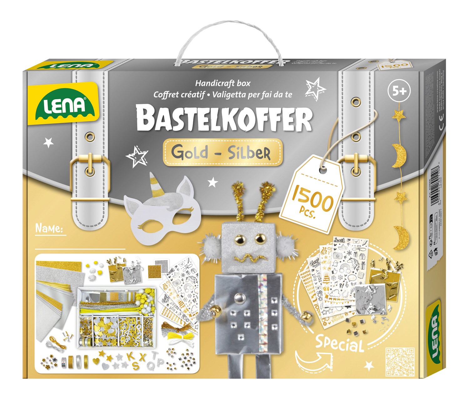 Bastelkoffer Gold & Silber, FS