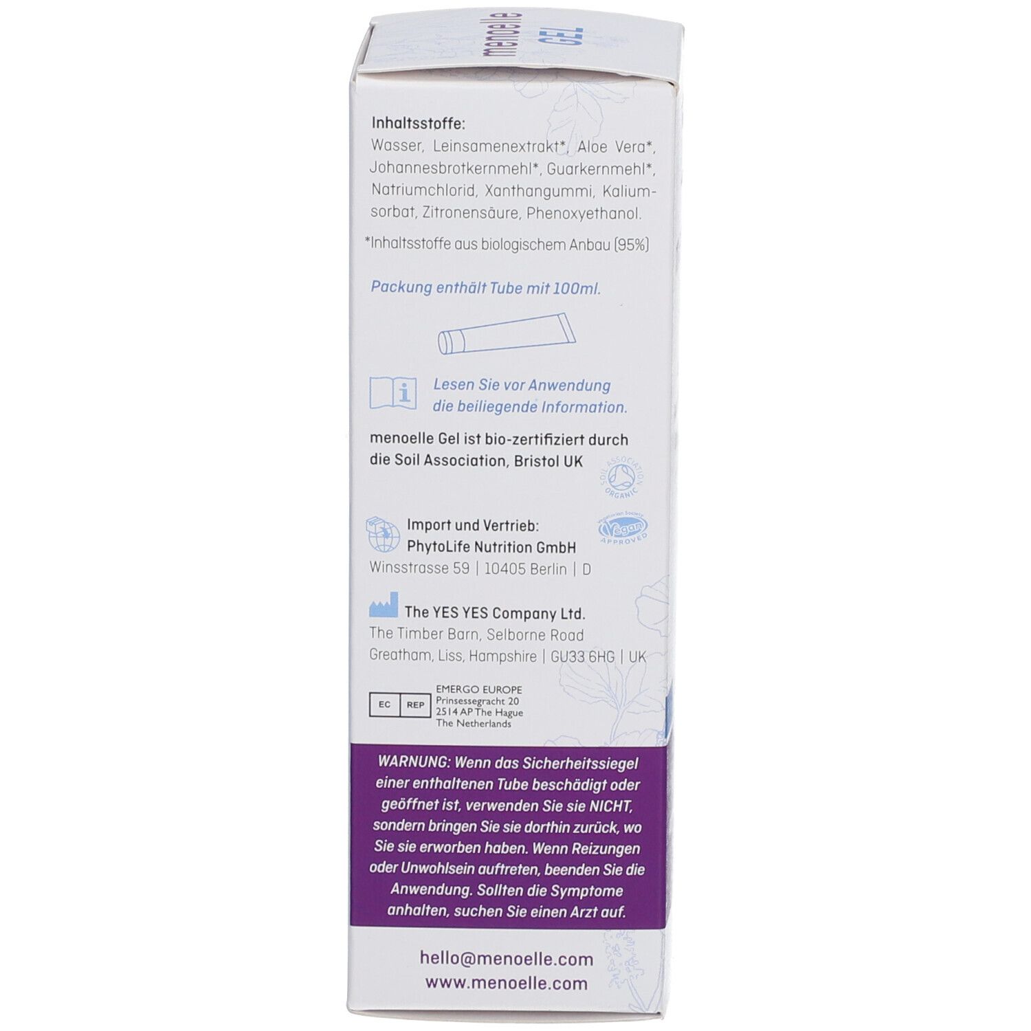 menoelle® GEL Vaginales Feuchtigkeitsgel mit Langzeitwirkung