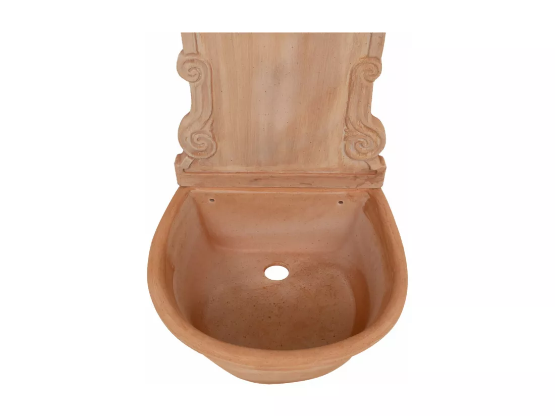 BISCOTTINI Fontain Eleganza Mediterranea en terre cuite, 100% Made in Italy, 43x65x37 cm
