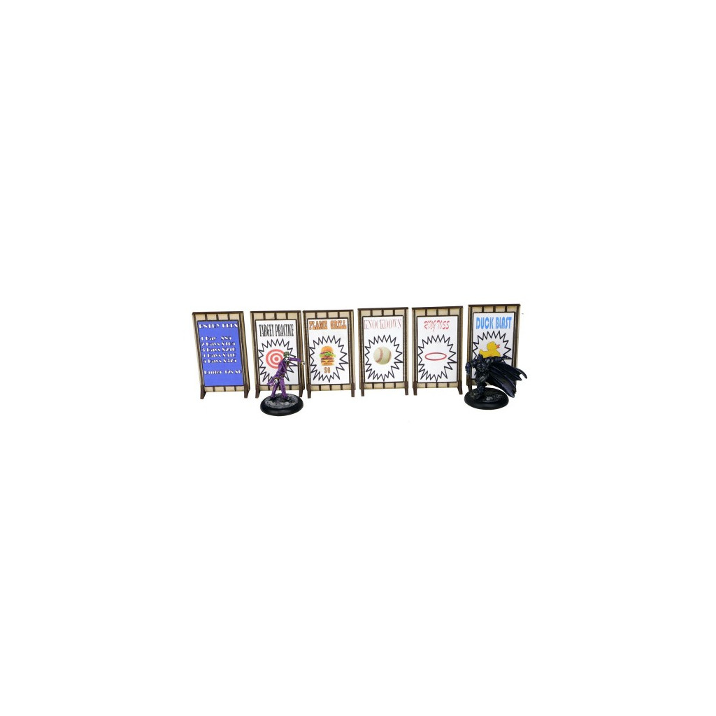 Fairground Advertisement Poster Boards