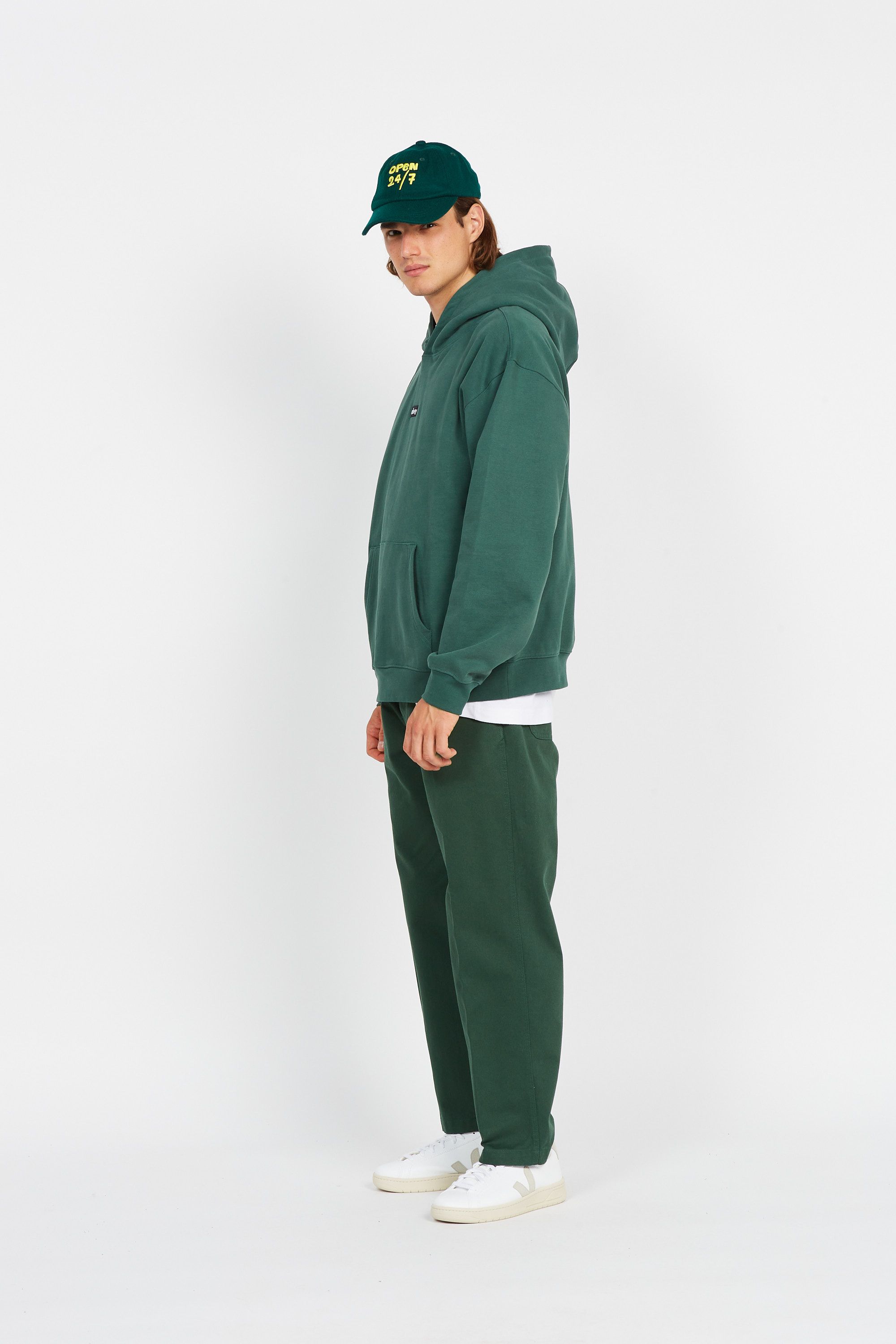 OBEY Hoodie LOWER CASE MINI BOX Vert