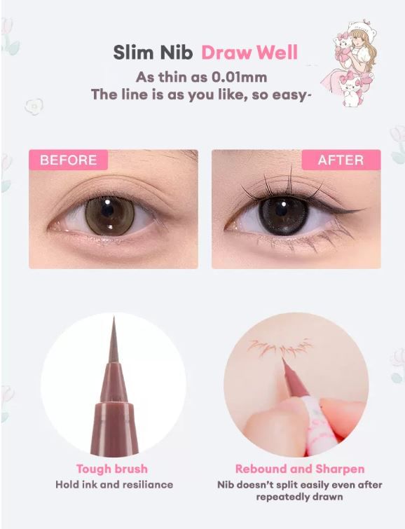 FLORTTE - SUMMER LIQUID EYELINER - 4 kleuren