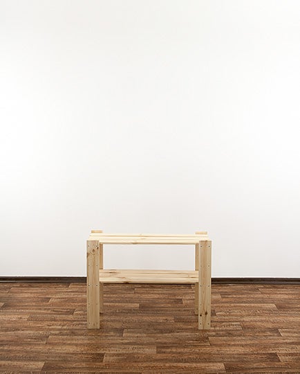 PROREGAL Houten Plank Woodland HxBxD 64 x 80 x 50 cm Plank Draagvermogen 120 kg 3 Planken Dennenhout Natuurlijk
