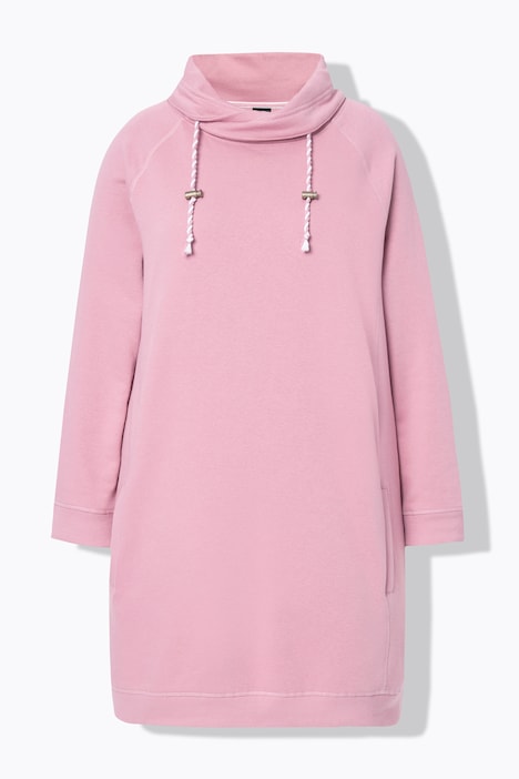 Sweatkleid, Stehkragen, Langarm, Taschen