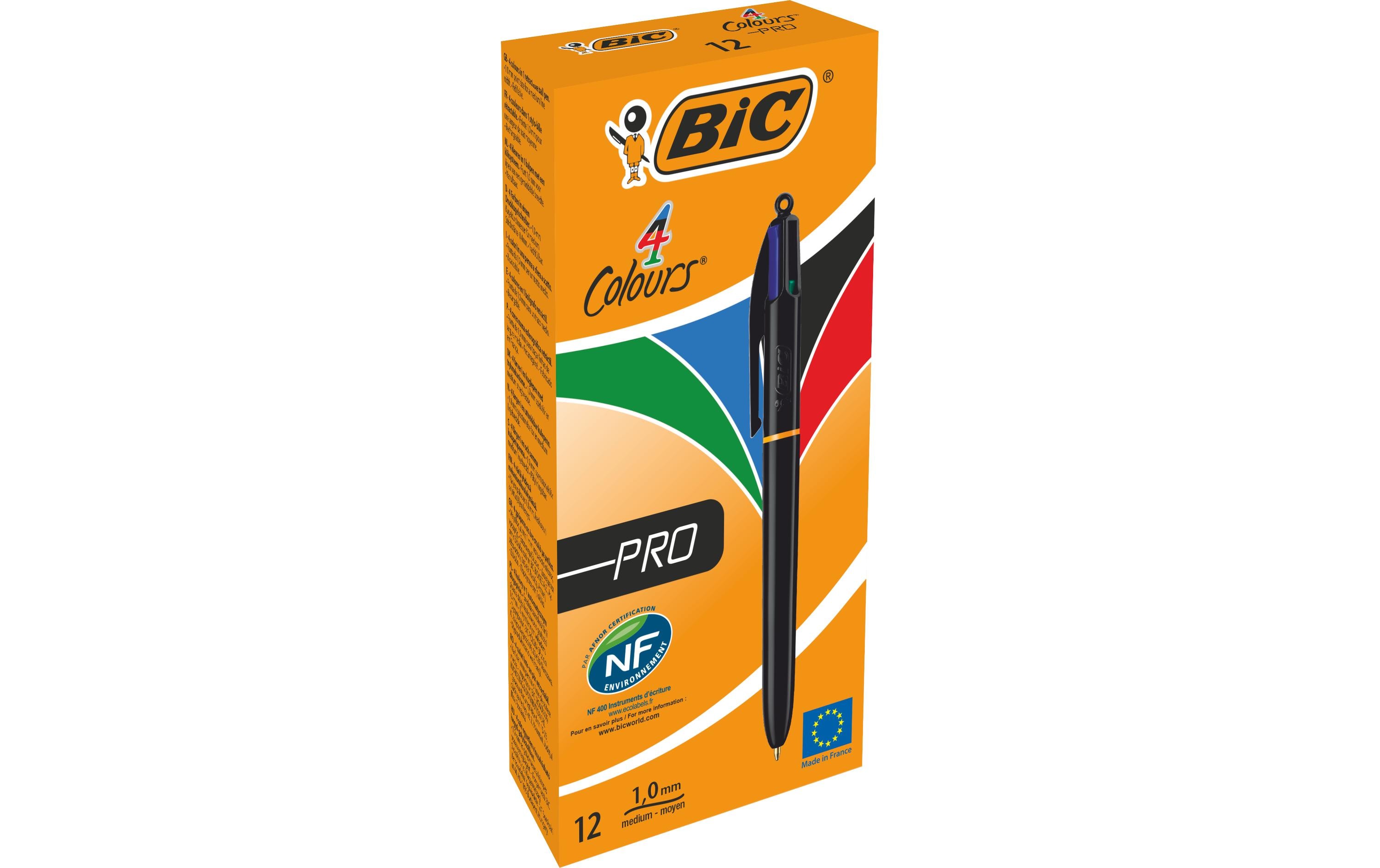 Mehrfarbenkugelschreiber 4 Colours Pro Box 0.4 mm, 12 StkKuli 4-farbig, fur die Schule, das Studium, zu Hause und das Buro