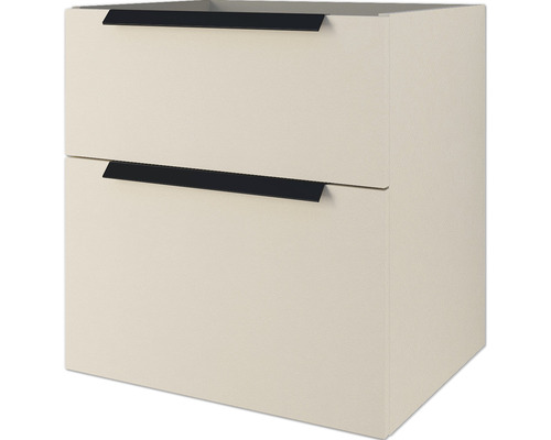 Badkamermeubel Baden Haus Urban BxHxD 60 x 62 x 46 cm Frontkleur geborsteld wit mat