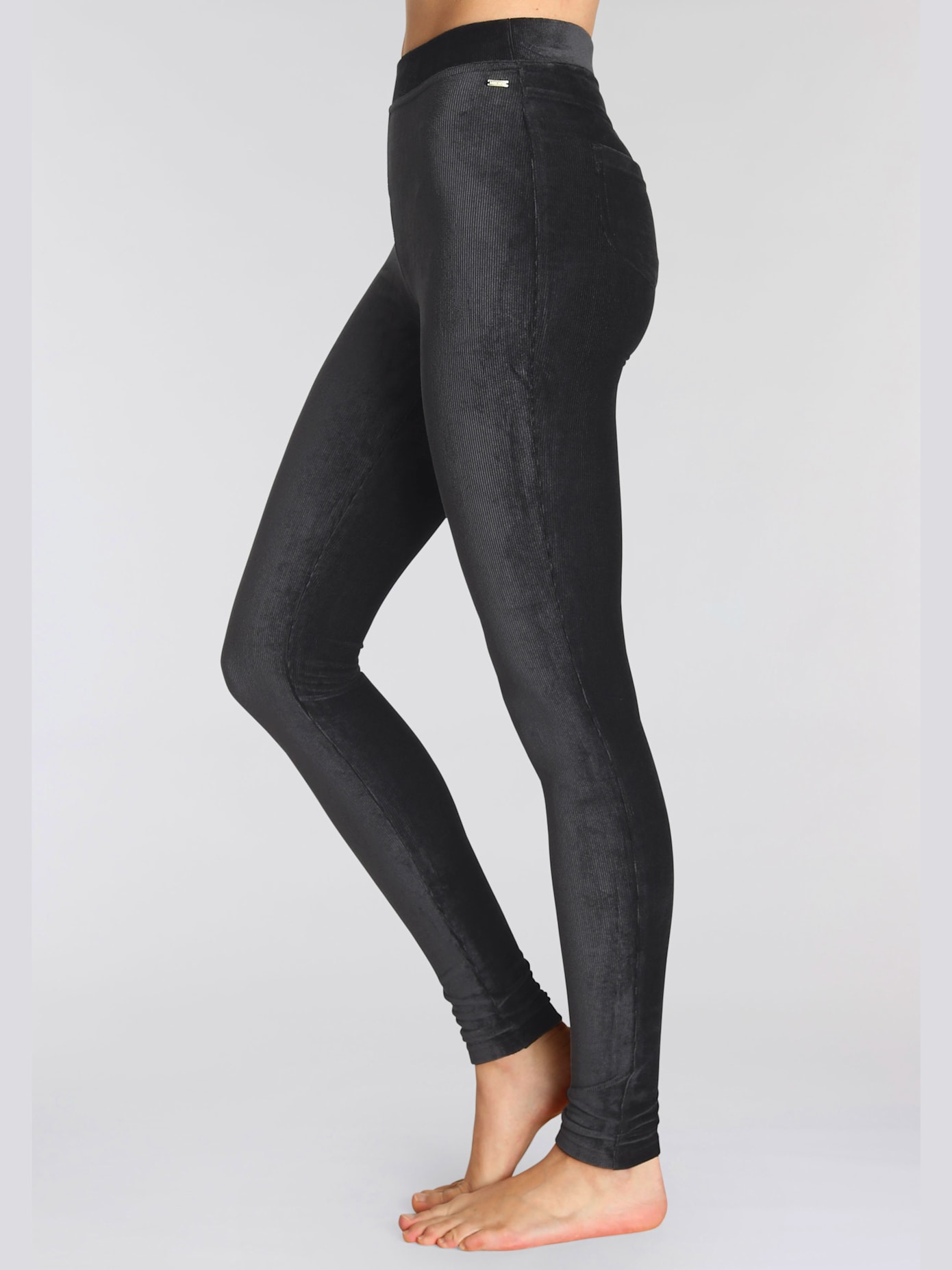 Legging basique en velours côtelé
