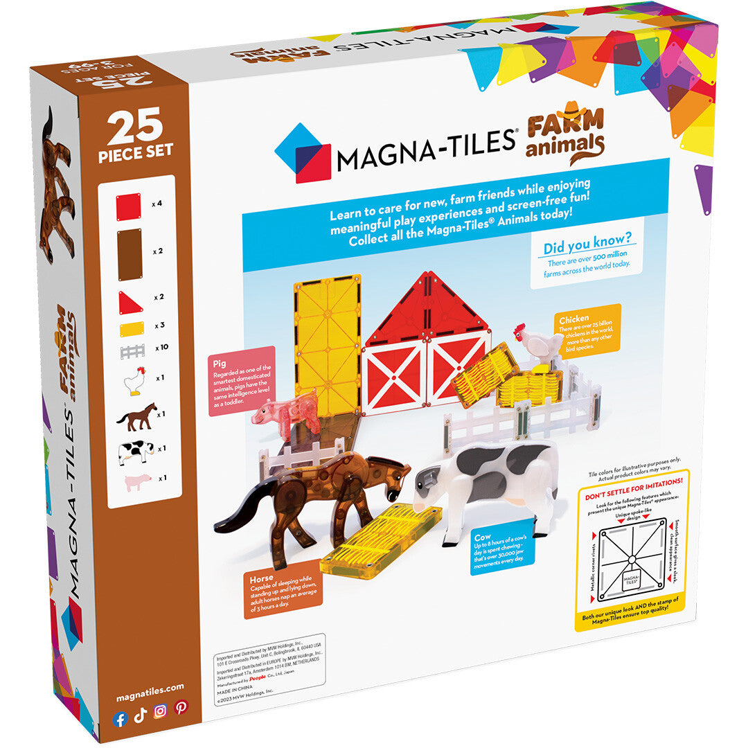 MAGNA-TILES farm animals - 25st