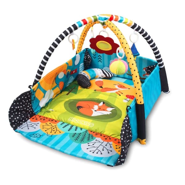 Interaktiv og pedagogisk lekematte 110 x 100 cm, Räven Ricokids