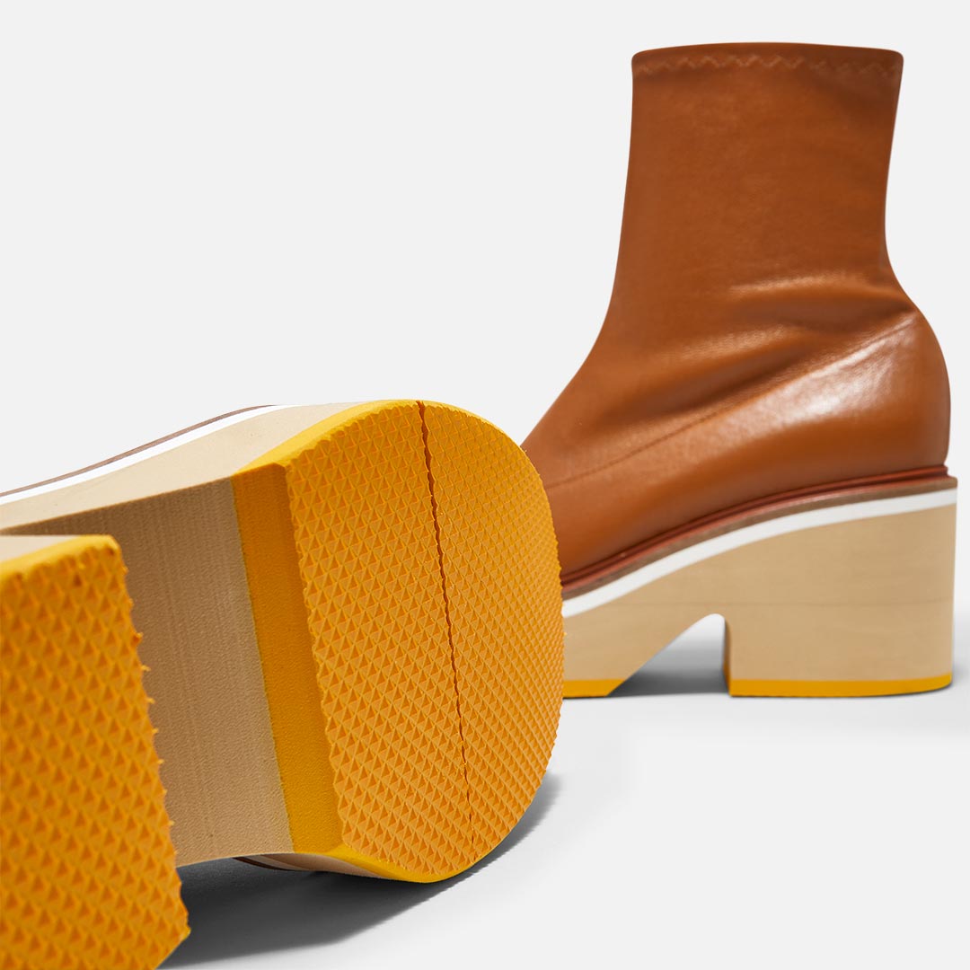 ANKLE BOOTS - ALBANE ankle boots, rust lambskin || OUTLET
