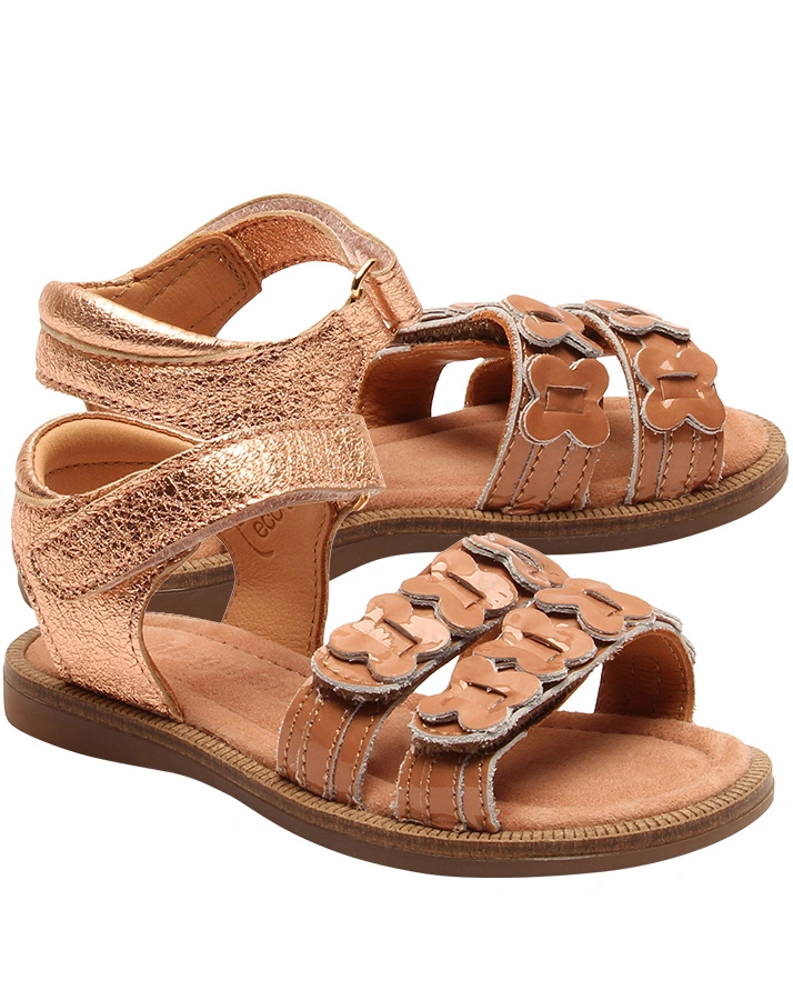 Sandalen CANA O in nougat patent