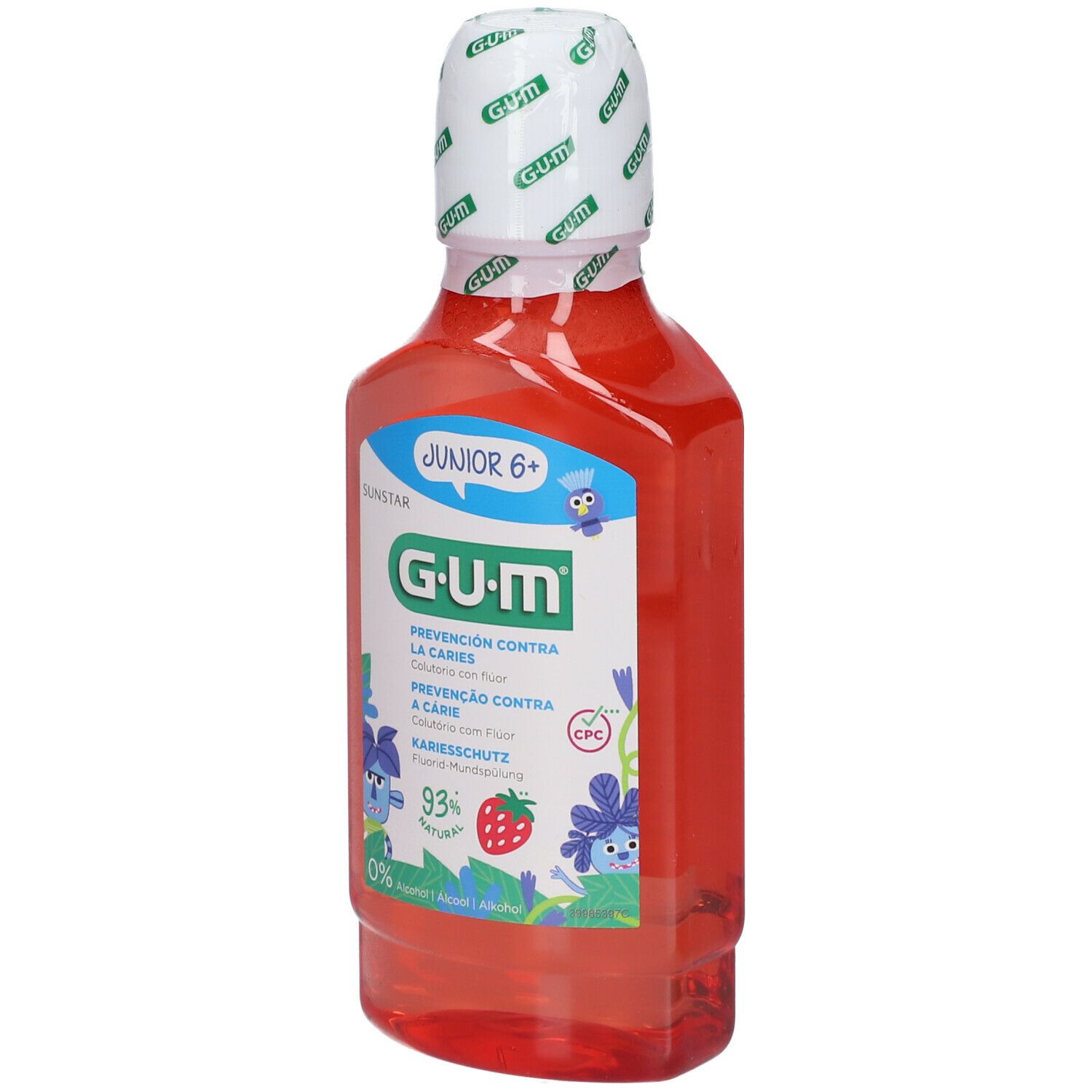 GUM® Junior 6+ Mundspülung Erdbeere