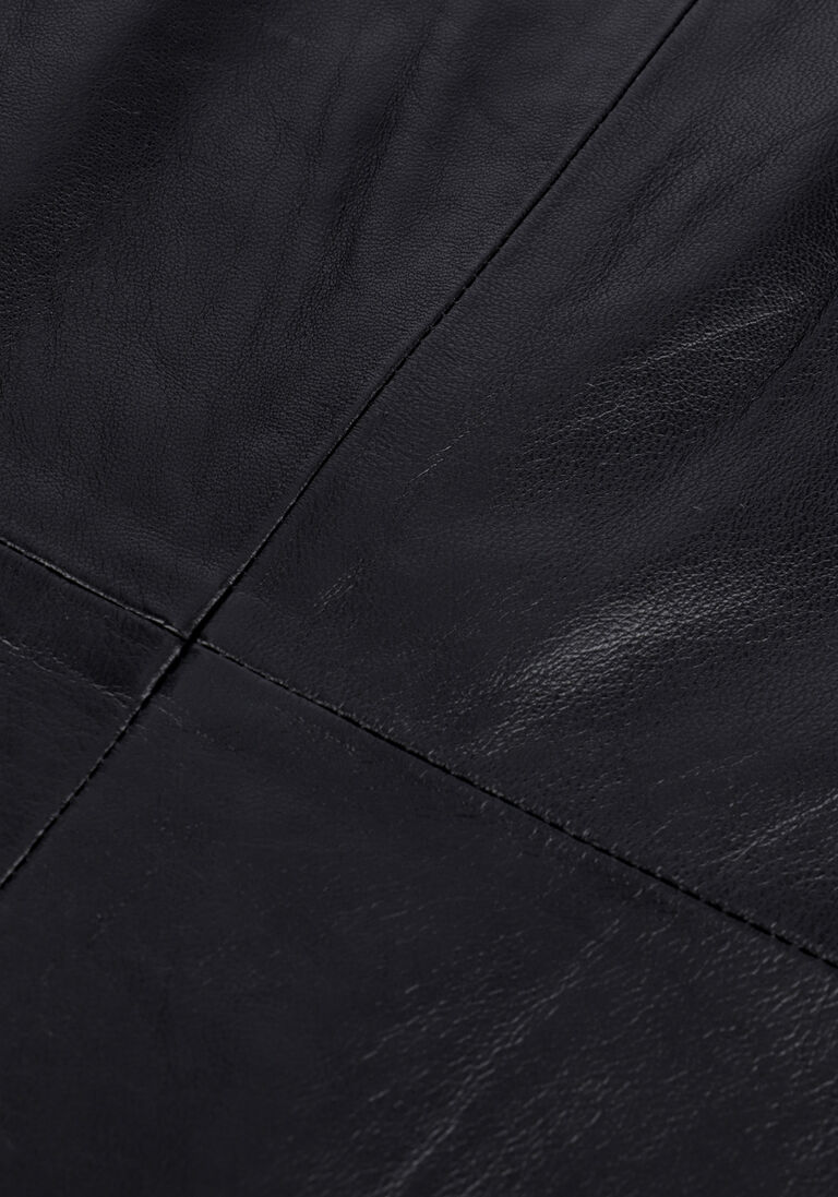 NOTES DU NORD zwarte notes du nord top debbie leather top