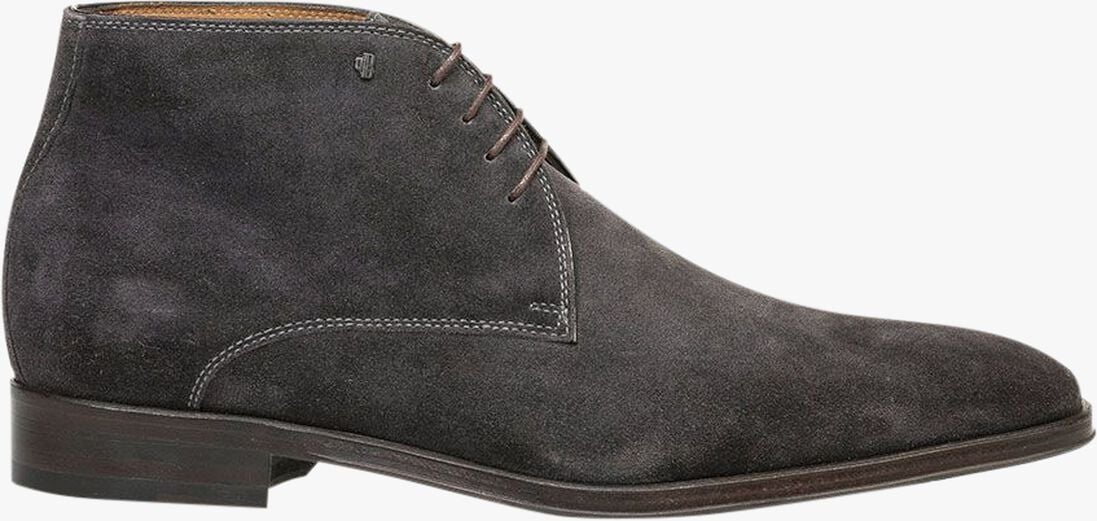 VAN BOMMEL grijze van bommel veterschoenen sbm-50029