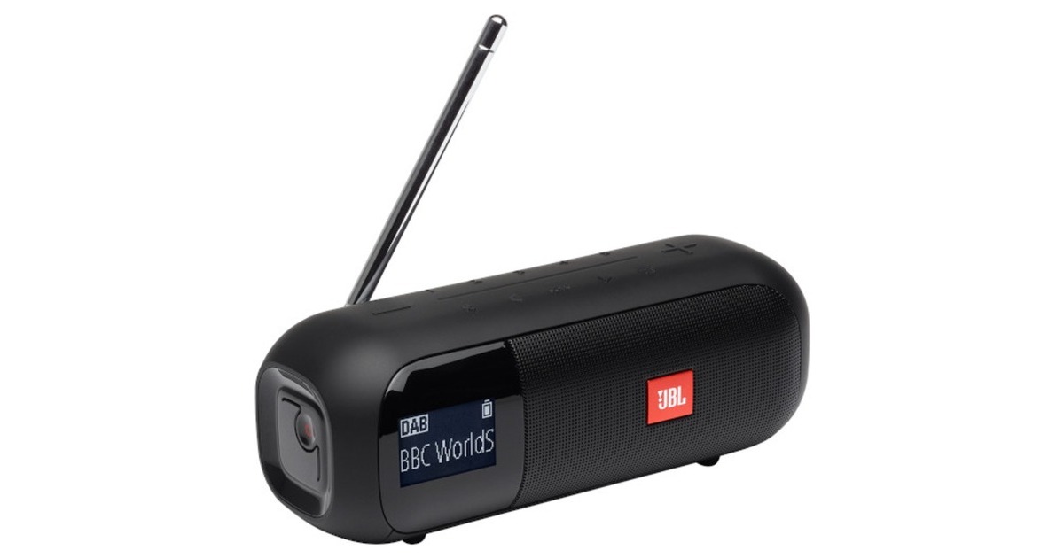 JBLTuner 2 radio  (Zwart, Bluetooth 4.2, FM, DAB+, IPX7-waterproof)