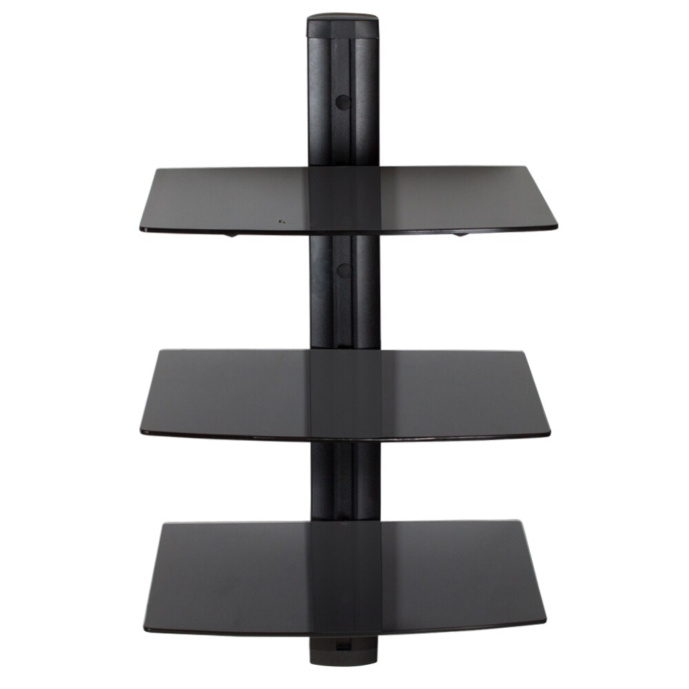 tectake® Wandregal, mit 3 Ablagen, höhenverstellbar, 80 x 42 x 30 cm