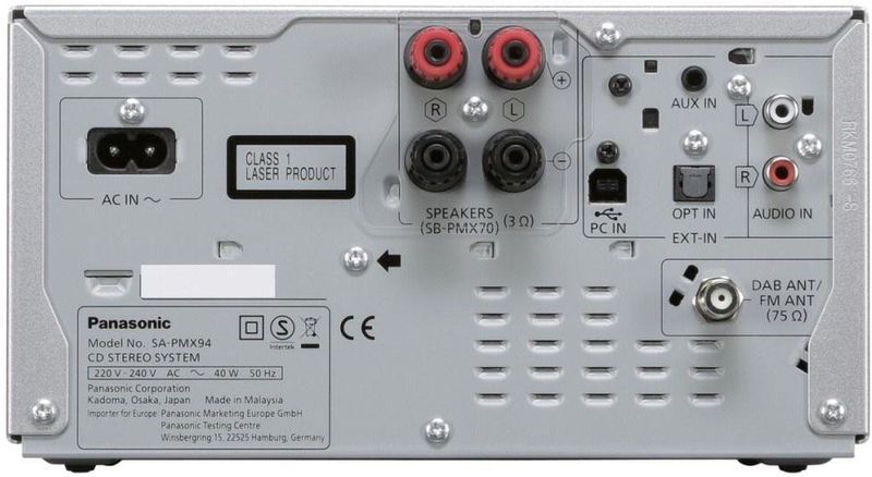 Panasonic - SC-PMX94EG-S - Micro HiFi System - Zilver