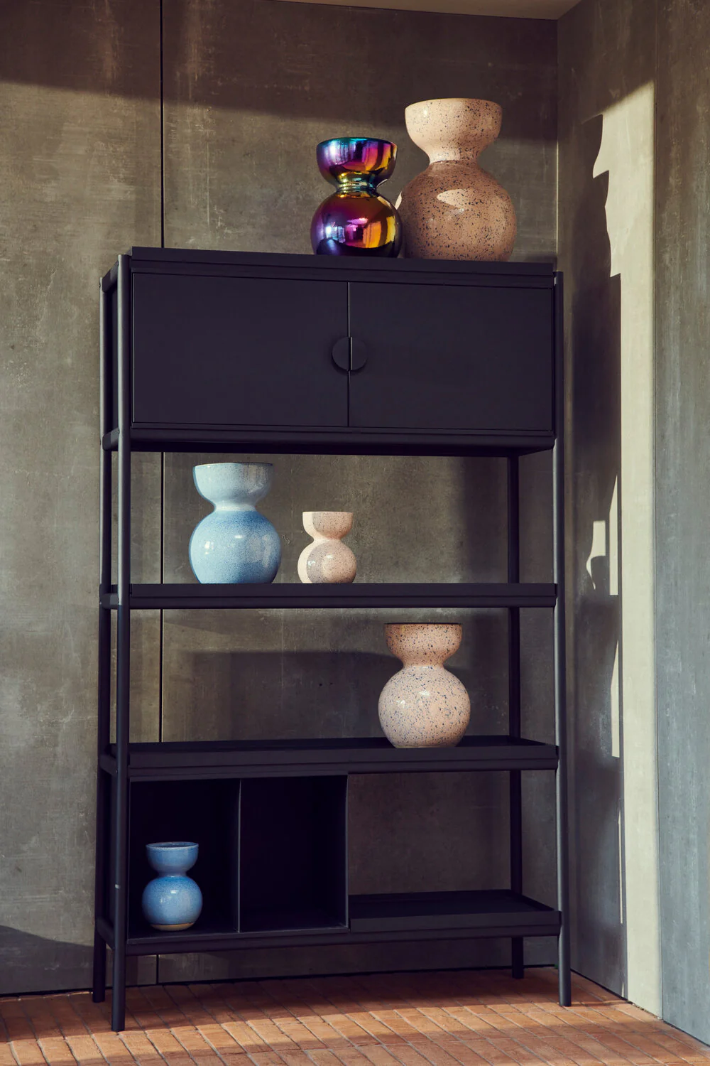 POLSPOTTEN  Boolb Oily vase, Multi-colour - lille