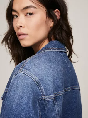 Jaqueta jeans clássica Mom