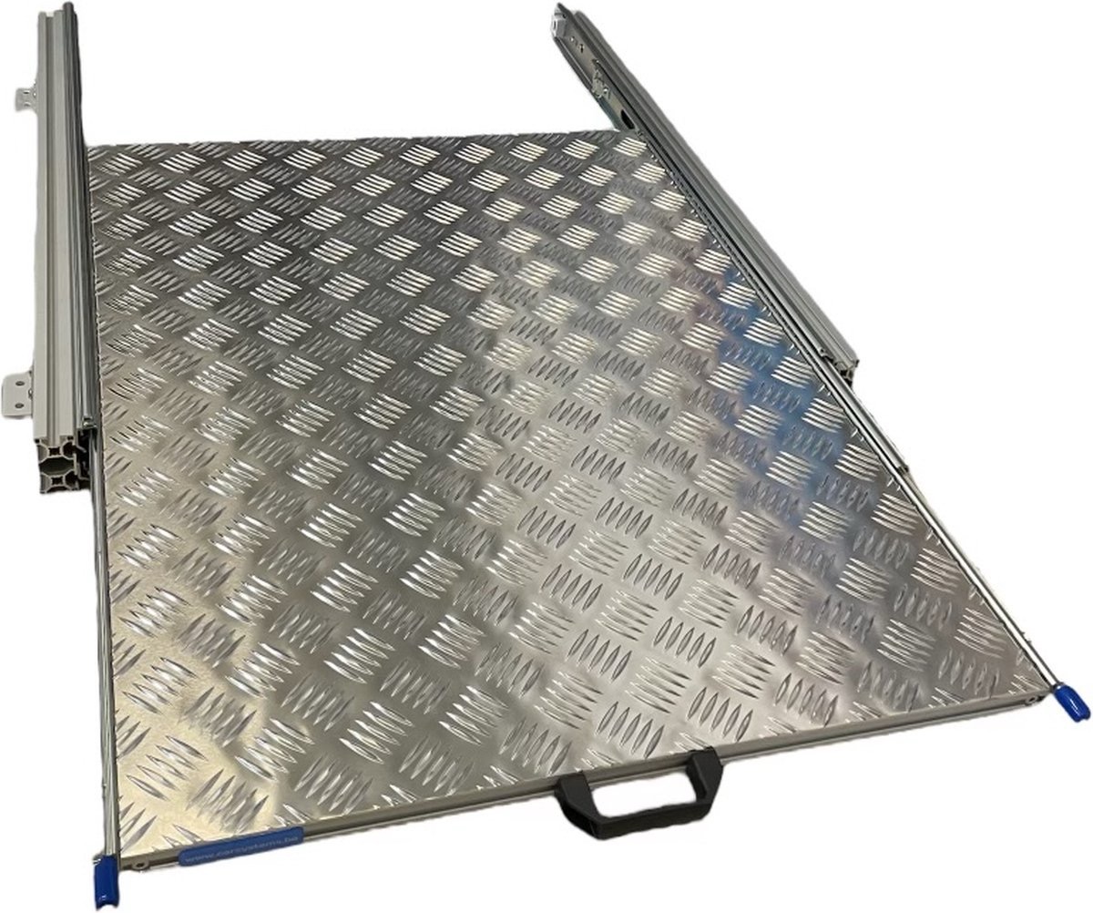 Alumium camper schuifframe met bovenplaat - 80x60 cm