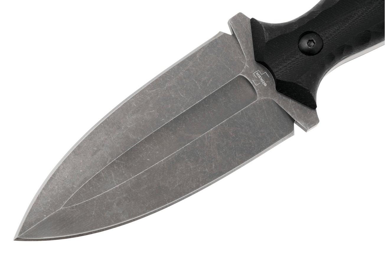 Böker Plus W1 02BO118, Dark Stonewashed VG10, Black G10 dolk, Bokii Nazar design